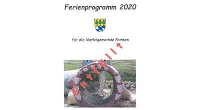 Das Ferienprogramm 2020 entfällt